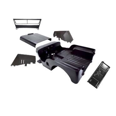 CJ-2A Complete Body Tub Kit, Steel, 1945-1949, Willys Jeep CJ-2A - The JeepsterMan
