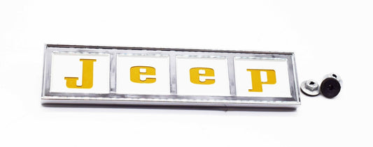 Jeep' Tailgate Emblem, Gold, 1967-1971, Jeepster Commando - The JeepsterMan