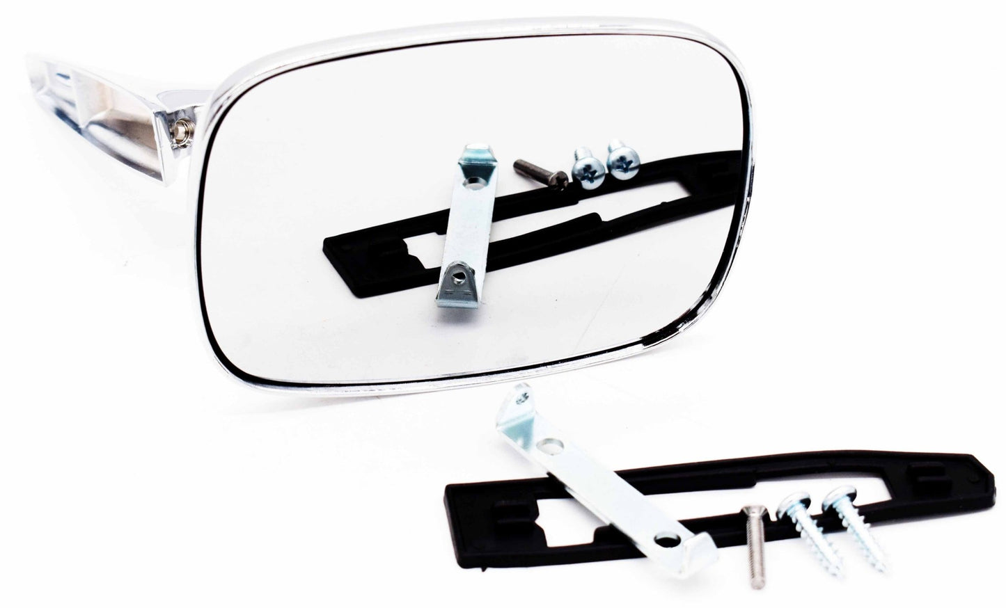 Mirror, Rectangular, Metal, Driver Side, 1967-1973, Jeepster Commando and Commando - The JeepsterMan