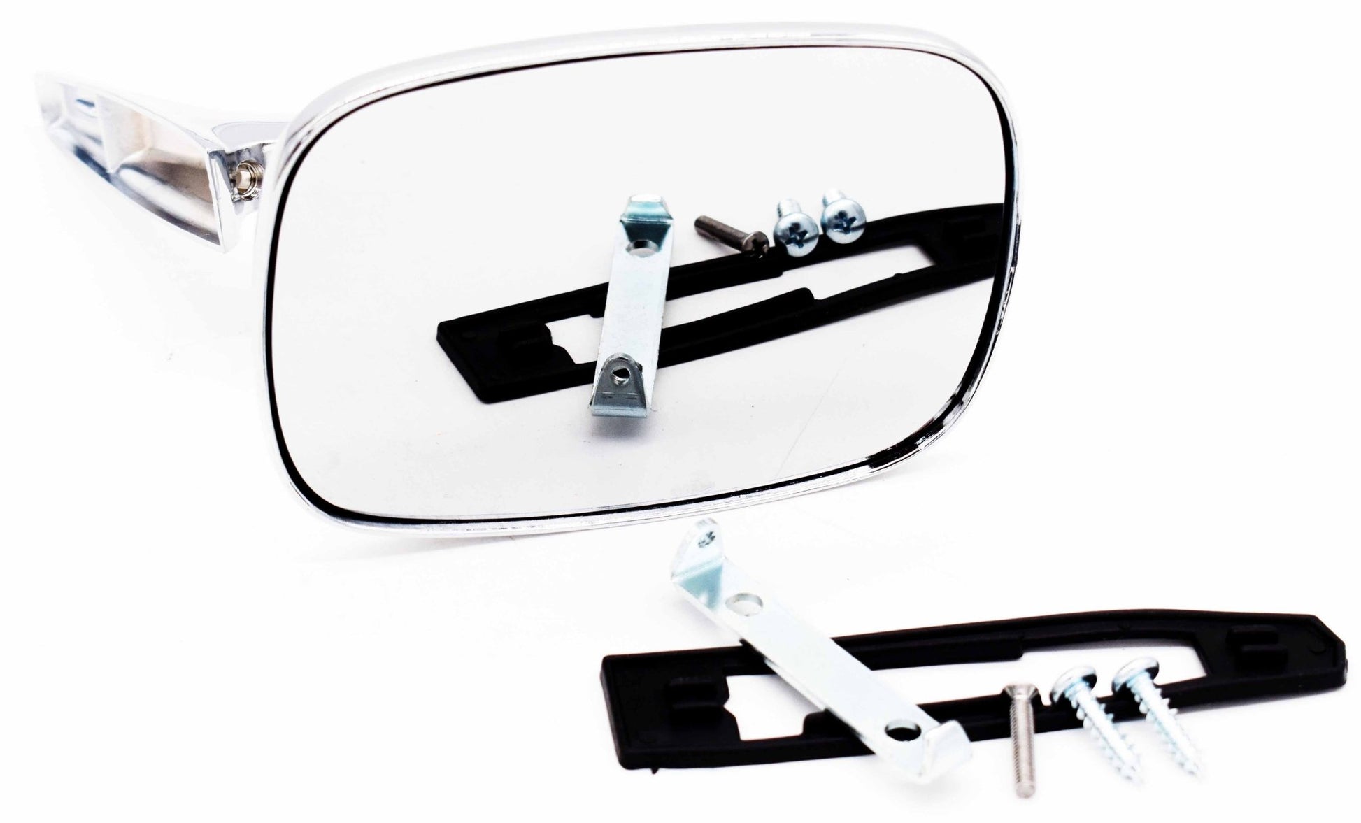 Mirror, Rectangular, Metal, Driver Side, 1967-1973, Jeepster Commando and Commando - The JeepsterMan